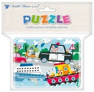 15082 Puzzle doprava 60 d&iacute;lků, v plech.krabičce -1