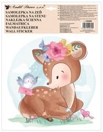 Samolepka na stenu farebná Srnka 30 x 42 cm