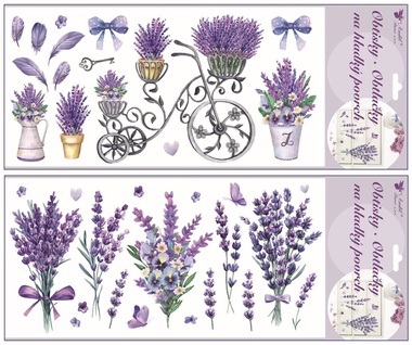 Obtlačky na hladký povrch Levanduľa 21 x 41 cm