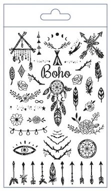 Tetovacie obtlačky Boho 10,5 x 6 cm