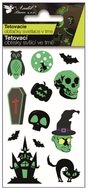 16051 Tetovac&iacute; obtisky sv&iacute;t&iacute;c&iacute; ve tmě Halloween 10,5 x 6 cm-1