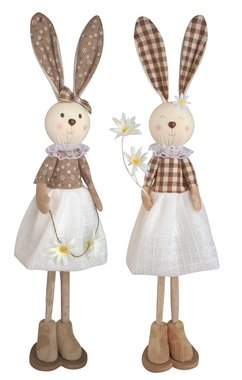 Zajačik na postavenie 55 cm, hnedý