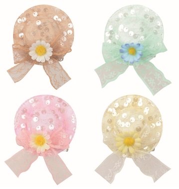 Dekoračné Klobúčiky 6 x 2 x 6 cm na klipe, 4 ks