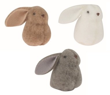 Zajac látkový 5,5 x 6 x 6 cm na klipe