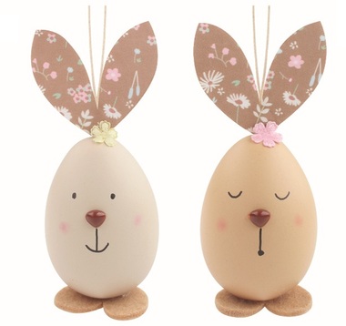 Veľkonočné veselé vajcia Zajac 5 x 11,5 x 5 cm na zavesenie