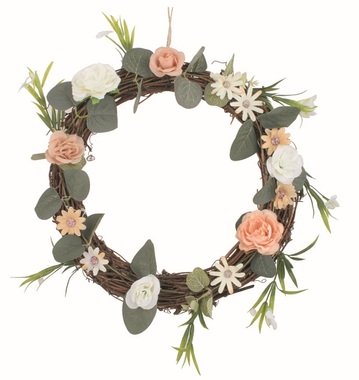 Veniec Kvety 25 x 5 x 25 cm na zavesenie