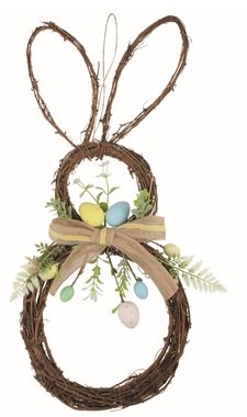 Dekorácia veľkonočný zajac z prútia 23 x 54 x 4 cm