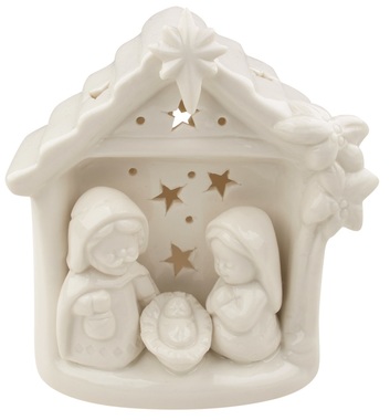 Betlehem porcelánový biely 12 cm