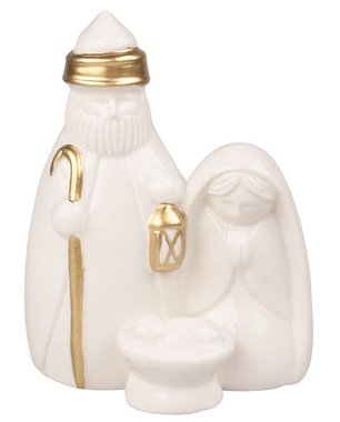 Svätá rodina porcelánová so zlatým dekórom 9 x 12 x 6 cm