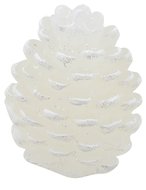 20050 Sv&iacute;čka &scaron;i&scaron;ka b&iacute;l&aacute; s b&iacute;l&yacute;m glitrem, 9 x 6 cm-1