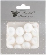 2074 Kuličky b&iacute;l&eacute; polystyr&eacute;nov&eacute; glitrov&eacute; 2 cm, 12 ks -4