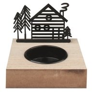 23023 Svícen s černým kovovým domečkem na jednu svíčku 8 x 8 x 7 cm-1 23023 Svícen s černým kovovým domečkem na jednu svíčku 8 x 8 x 7 cm-1
