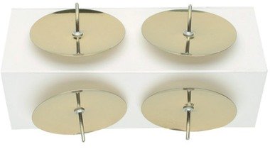 Zlaté bodce na sviečky, 4 cm, 4 ks v sáčku