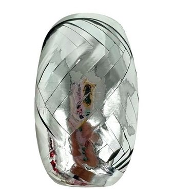 Stuha darčeková strieborná lesklá 0,5 cm x 30 m