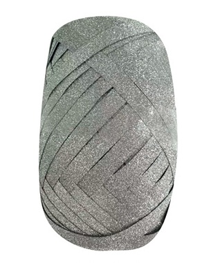 Stuha darčeková so strieborným glitrom 0,5 cm x 30 m