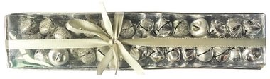Rolničky v krabičke strieborné 1,5 cm, 39 ks