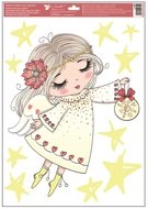 Okenná fólia – Anjelka s vločkou