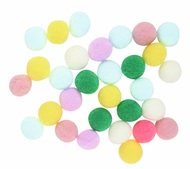 Bambuľky 2 cm 20 kusov vo vrecku, mix farieb