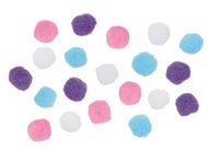 2875 Bambulky 2,5 cm 20 kusů v s&aacute;čku, pastelov&eacute; -2