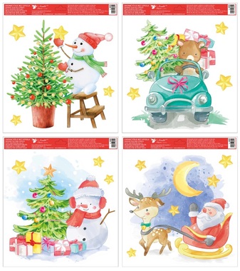 Okenné fólie vianočná 30 x 33,5 cm
