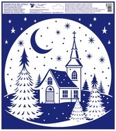 Okenná fólia – Kostol s mesiacom