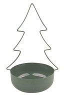 31510 Dekorace strom kovov&yacute; zelen&yacute; 14 x 22 cm-1