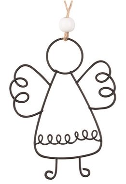 Anjel kovový na zavesenie 8 x 11 x 0,3 cm