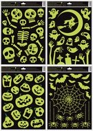Okenné fólie svietiace v tme Halloween 30 × 42 cm