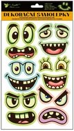 40012 Samolepky obličeje sv&iacute;tic&iacute; ve tmě  19 x 30 cm-3
