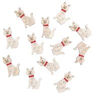 4275 Kočka dřevěn&aacute; s ma&scaron;l&iacute; s lep&iacute;kem 4 cm 12 ks př&iacute;rodn&iacute;-2