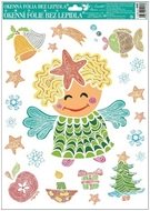 Okenná fólia – Anjel s červenou hviezdou