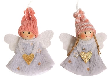 Anjel sivý na zavesenie 9,5 cm