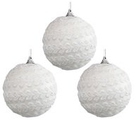 4707 Baňky bílé s krajkou 8 cm, 3 ks-1