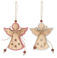 Anjel drevený na zavesenie 8 cm