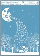 Okenná fólia – Mesiac s chalúpkami