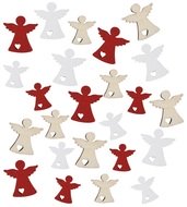 4970 And&iacute;lci mix barev a velikost&iacute; ze dřeva, 24 ks v krabičce-2