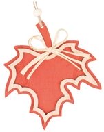 5124 Dřevěn&yacute; list na zavě&scaron;en&iacute; javor red 12 cm -1