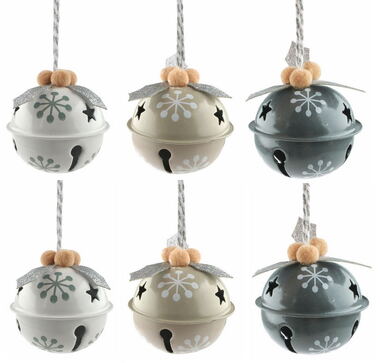 Rolničky 5 cm, 6 ks, mix farieb s potlačou