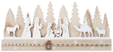 Adventný kalendár panorama betlehem 40 x 18 cm