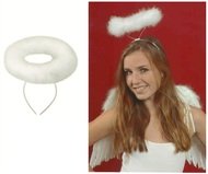 Anjelská svätožiara z peria 30 cm