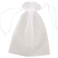 5954 Organzov&yacute; s&aacute;ček b&iacute;l&yacute; 15x27 cm-2