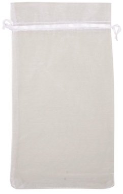 Organzové vrecko biele 13,5 x 27 cm