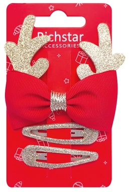 Vianočný set sponiek do vlasov 3 ks