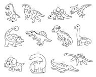 6423 Barvy na sklo sada 10 barev 10,5 ml + 12 skl&iacute;ček DINOSAURUS-3