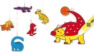 6423 Barvy na sklo sada 10 barev 10,5 ml + 12 skl&iacute;ček DINOSAURUS-5