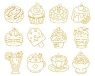 6427 Barvy na sklo sada 10 barev 10,5 ml + 12 skl&iacute;ček DEZERTY-3