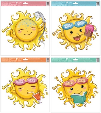 Okenné fólie Slniečka 30 x 33,5 cm