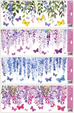 Okenné fólie pruh Vistária 60 x 22,5 cm