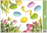 Okenná fólia – Vajíčko s tulipánmi