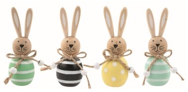 Zajac drevený 3,5 x 10 x 3,5 cm na postavenie